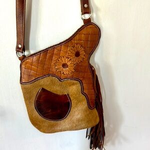 Cowhide & Leather Chap Purse